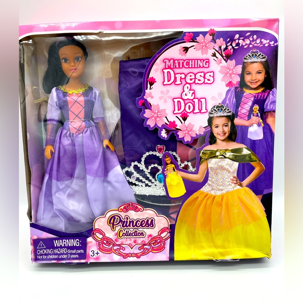 Smart Talent 11.5" Ethnic Princess Doll with Matching Costume - Purple 3+